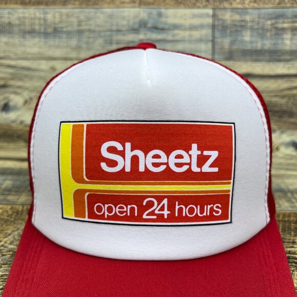 Sheetz Mens Trucker Hat Red Snapback Gas Convenience Store Philly Ball Cap - Picture 2 of 6